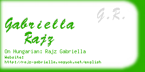 gabriella rajz business card